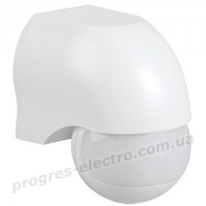Датчик руху ДД-010 1100Вт 180град 10м IP44 білий IEK