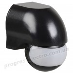 Датчик руху ДД-010 1100Вт 180град 10м IP44 чорний IEK