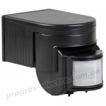 Датчик руху ДД-012 1100Вт 180град 12м IP44 чорний IEK