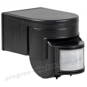 Датчик руху ДД-012 1100Вт 180град 12м IP44 чорний IEK
