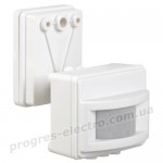 Датчик руху ДД-017 1100Вт 120град 12м IP44 білий IEK