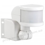 Датчик руху ДД-018В 1100Вт 270град 12м IP44 білий IEK