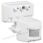 Датчик руху ДД-019 1100Вт 120град 12м IP44 білий IEK