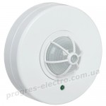 Датчик руху ДД-024 1100Вт 120-360град 6м IP33 білий IEK
