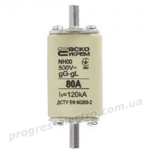 Запобіжник плавкий NH00 80A gG