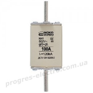 Запобіжник плавкий NH1 100A gG