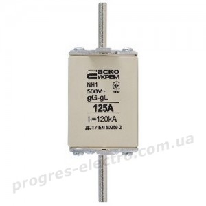 Запобіжник плавкий NH1 125A gG