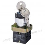 Кнопка поворотна з ключем XB2-BG03 3-х позиційна
