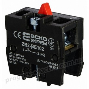 Контакт для постів ZB2-BE102 N/С