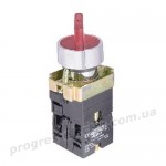 Кнопка червона поворотна XB2-BK2465 2-х поз. з підсвічуванням
