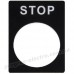 Табличка маркувальна STOP чорна
