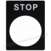 Табличка маркувальна STOP чорна