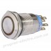 Кнопка метал. з фіксацією. TYJ 19-372 2NO+2NC, з підсв., жовта 220V