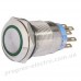 Кнопка метал. з фіксацією. TYJ 19-372 2NO+2NC, з підсв., зелена 220V