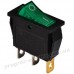 Пост кнопковий KCD3-101N GR/B 1 клав. з підсвічуванням (зелений)