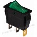 Пост кнопковий KCD3-101N GR/B 1 клав. з підсвічуванням (зелений)
