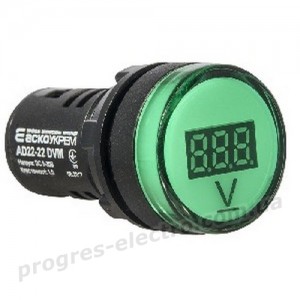 Вольтметр AD22-22 DVM зелений DC 5-30В