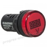 Вольтметр AD22-22 DVM червоний DC 5-30В