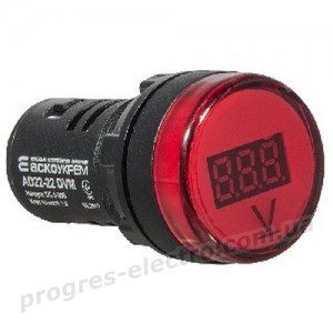 Вольтметр AD22-22 DVM червоний DC 5-30В