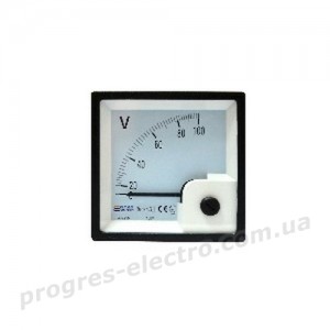 Вольтметр АС 100В 72х72 (A-72-6)