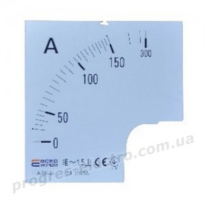 Шкала для амперметра 150/5А до А-96-6