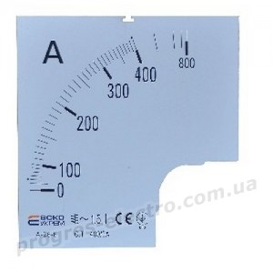 Шкала для амперметра 400/5А до А-96-6