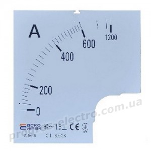 Шкала для амперметра 600/5А до А-96-6