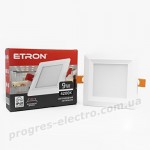 Світильник світлодіодний ETRON Decor 1-EDP-675 9W 4200K ІР40 квадрат