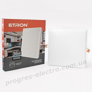 Світильник світлодіодний ETRON Decor 1-EDP-668 36W 5000К ІР20 квадрат