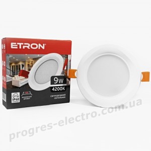 Світильник світлодіодний ETRON Decor 1-EDP-625 9W 4200K ІР40 круг