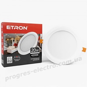 Світильник світлодіодний ETRON Decor 1-EDP-631 20W 4200K ІР40 круг