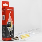 Лампа світлодіодна ETRON Filament Power 1-EFP-130 С37 tailed E14 8W 4200K прозора