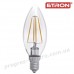 Лампа світлодіодна ETRON Filament 1-EFP-119 С37 E27 8W 3000K прозора