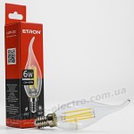 Лампа світлодіодна ETRON Filament 1-EFP-133 С37 tailed E14 6W 3000К прозора