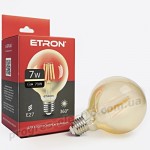 Лампа світлодіодна ETRON Filament Power 1-EFP-161 G95 E27 7W золото