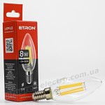 Лампа світлодіодна ETRON Filament 1-EFP-122 С37 E14 8W 4200K прозора