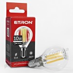 Лампа світлодіодна ETRON Filament 1-EFP-158 G45 E14 10W 4200K прозора