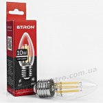 Лампа світлодіодна ETRON Filament 1-EFP-116 С37 E27 10W 4200K прозора