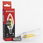 Лампа світлодіодна ETRON Filament 1-EFP-117 С37 E14 10W 3000K прозора