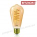Лампа світлодіодна ETRON Filament 1-EFP-167 ST64 Vintage E27 7W 2700K золото
