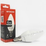 Лампа світлодіодна ETRON Light 1-ELP-028 C37 6W 4200K 220V E14