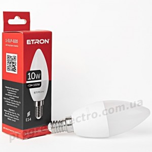 Лампа світлодіодна ETRON Light 1-ELP-020 C37 10W 4200K 220V E14