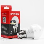 Лампа світлодіодна ETRON Light 1-ELP-049 G45 4W 3000K 220V E27