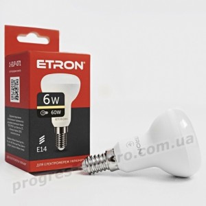 Лампа світлодіодна ETRON Light 1-ELP-071 R50 6W 3000K 220V E14