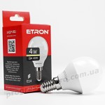 Лампа світлодіодна ETRON Light 1-ELP-051 G45 4W 3000K 220V E14