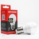 Лампа світлодіодна ETRON Light 1-ELP-041 G45 8W 3000K 220V E27