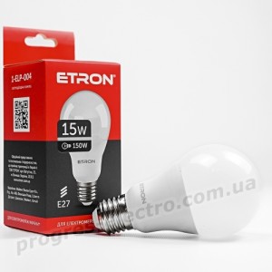 Лампа світлодіодна ETRON Light 1-ELP-004 A65 15W 4200K E27
