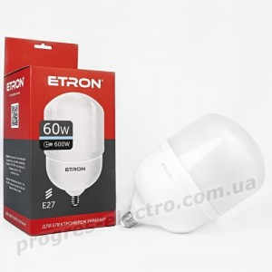 Лампа світлодіодна ETRON High Power 1-EHP-306 T160 60W 6500K 220V E27