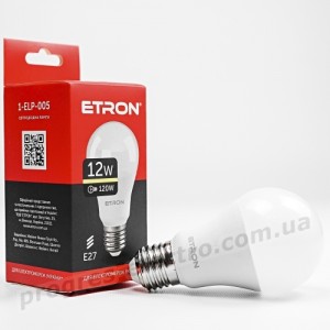 Лампа світлодіодна ETRON Light 1-ELP-005 A60 12W 3000K E27
