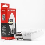 Лампа світлодіодна ETRON Light 1-ELP-025 C37 6W 3000K 220V E27